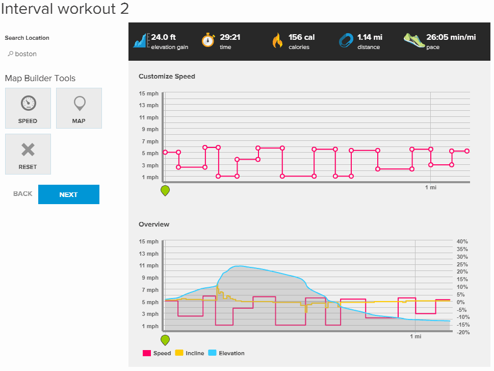 iFit Interval Workout