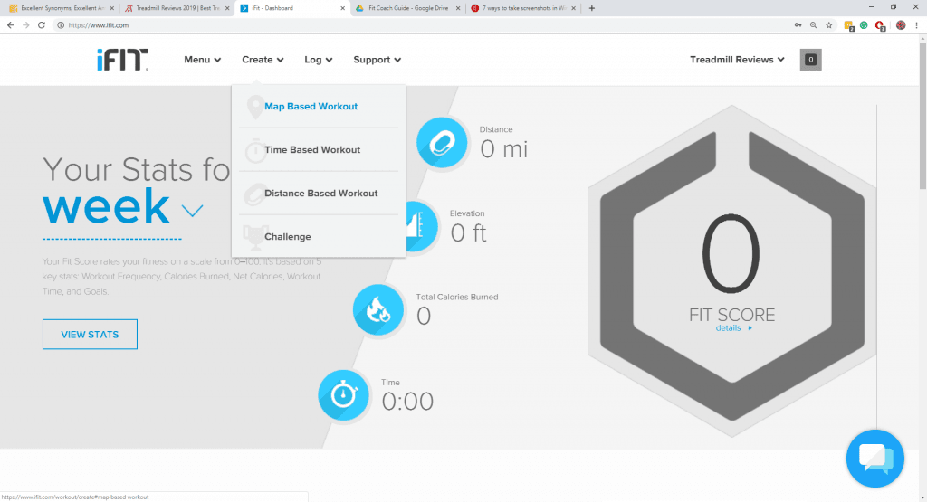 iFit Map Based Workout