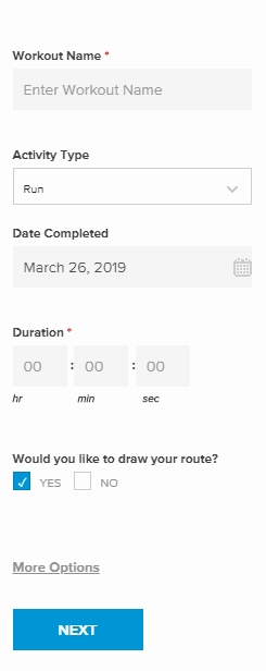 iFit Workout Log Details