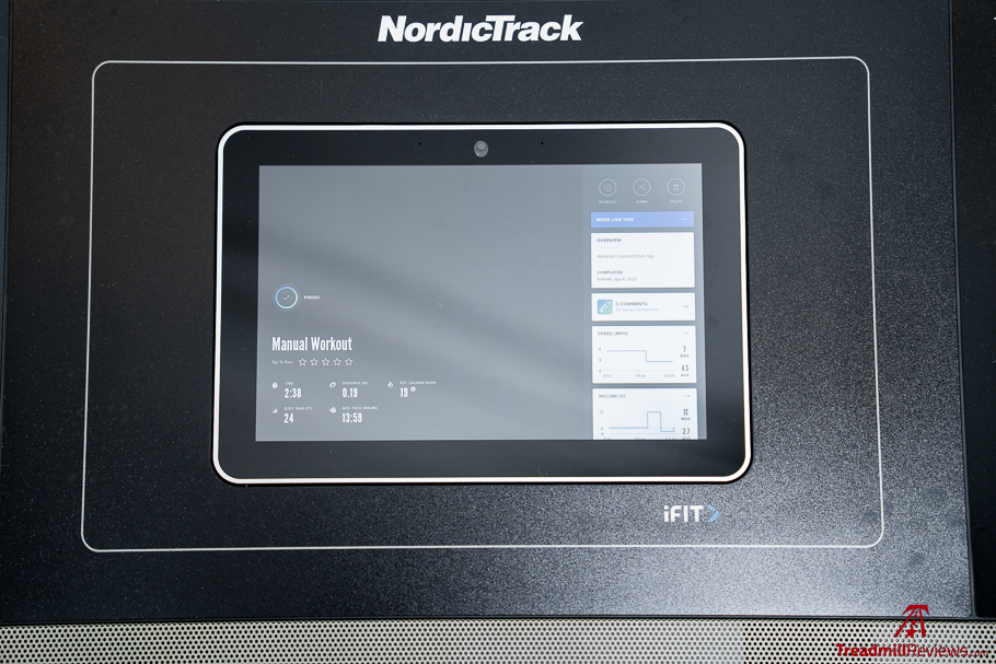 NordicTrack Commercial 1250 Treadmill Manual Activity