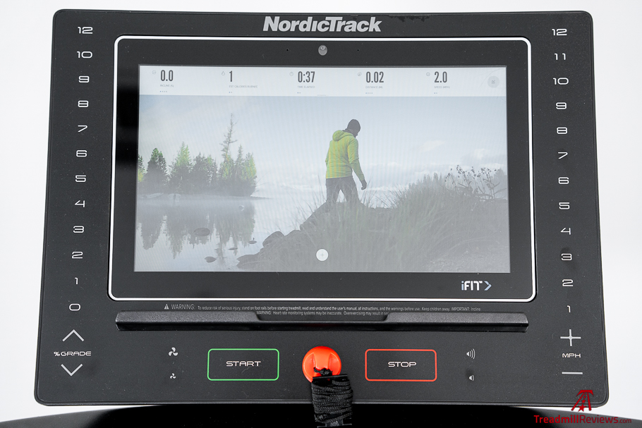 NordicTrack EXP 14i display