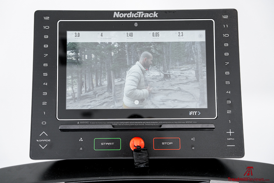 NordicTrack EXP 14i display