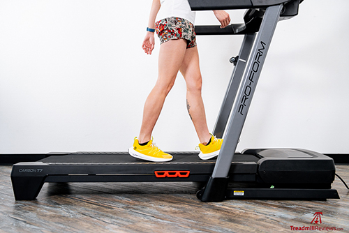 Proform Carbon T7 Treadmill Review - walking