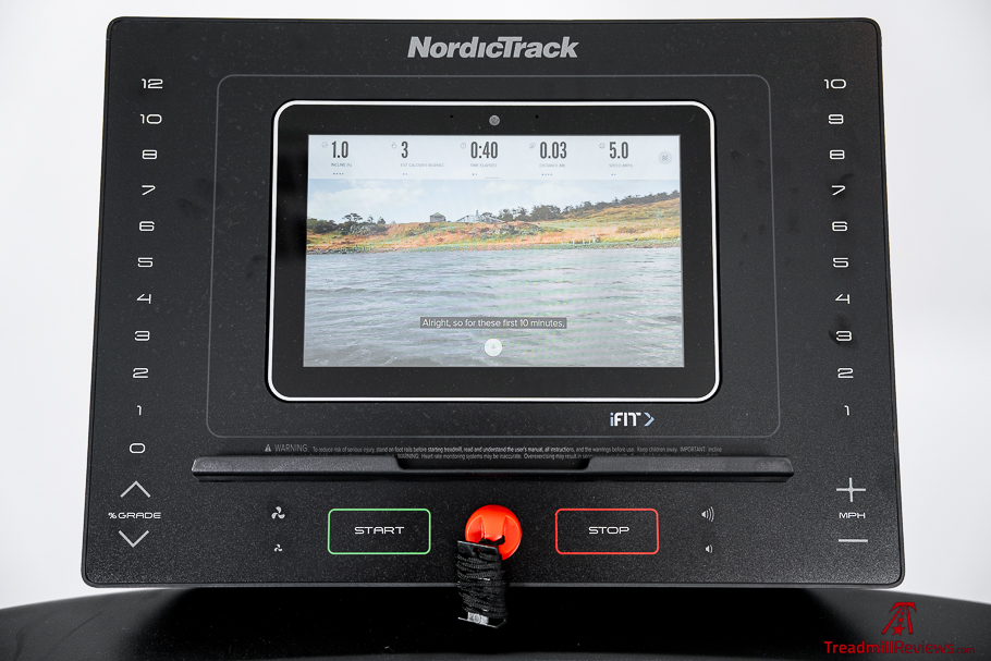 NordicTrack EXP 10i display 