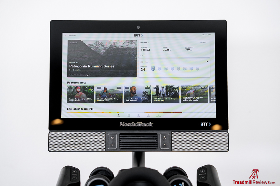 NordicTrack S22i display