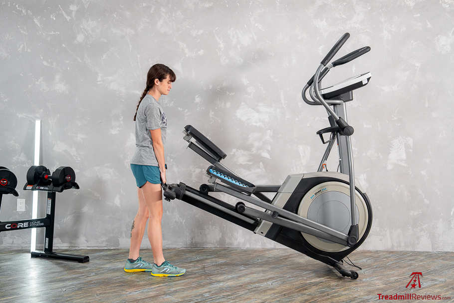 NordicTrack Commercial 14.9 Elliptical Moving the Elliptical