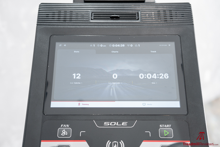 Sole E95 training screen