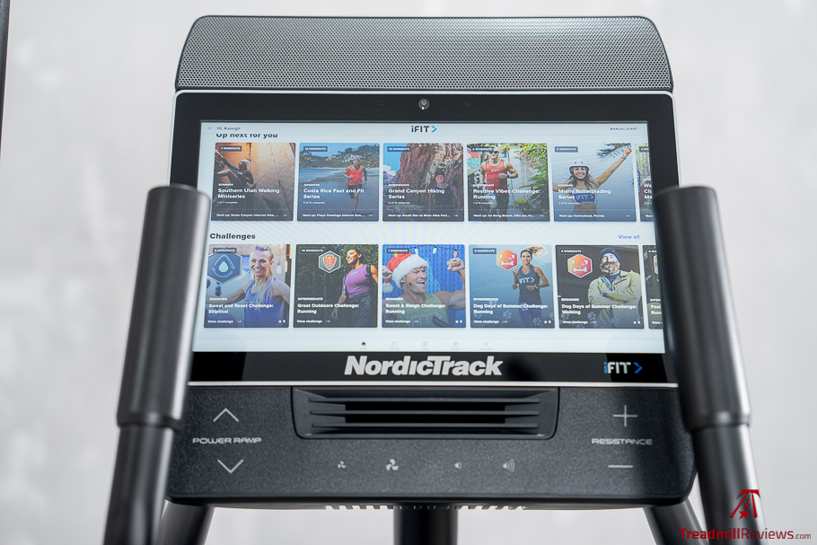 NordicTrack AirGlide 14i console