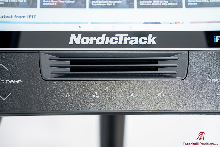 NordicTrack AirGlide 14i fan and buttons