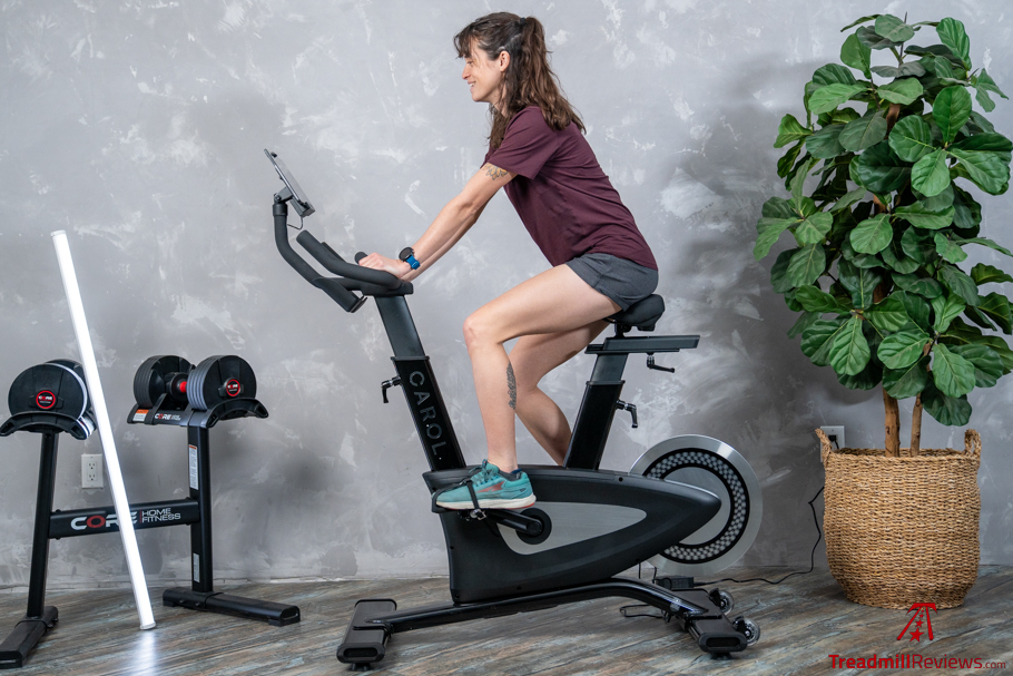 Best Exercise Bikes CAROL Bike Side Profile Action