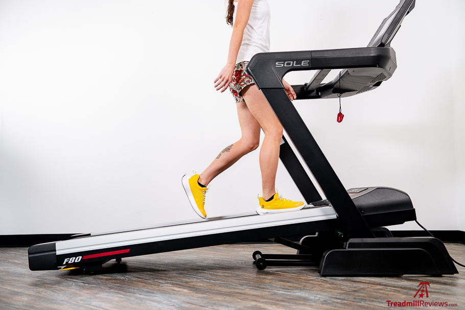 Best Quietest Treadmills Sole F80 walking incline and deck