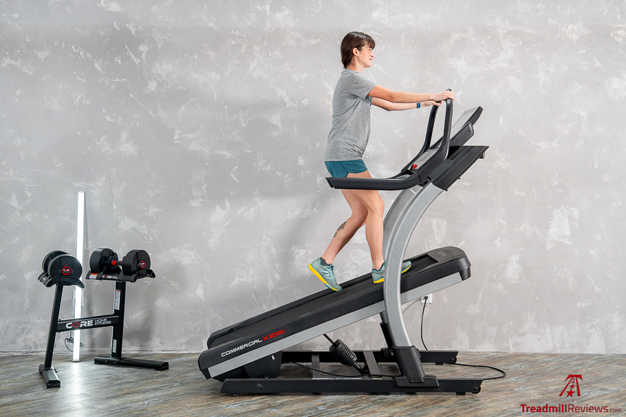 Best Running Treadmill NordicTrack X22i action incline training