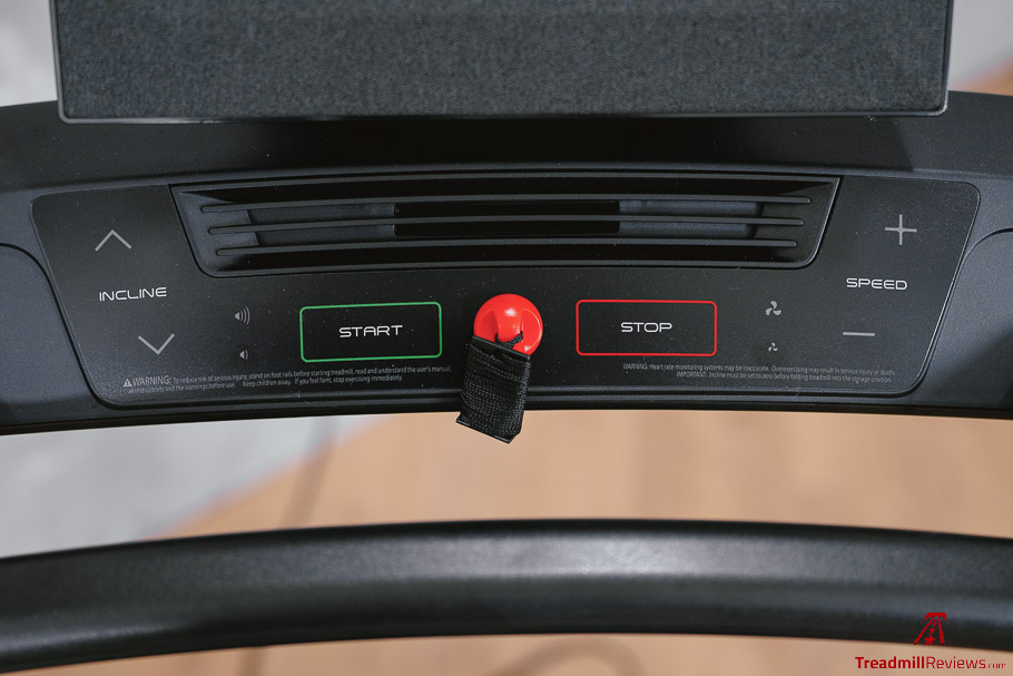 NordicTrack T Series 10 - buttons