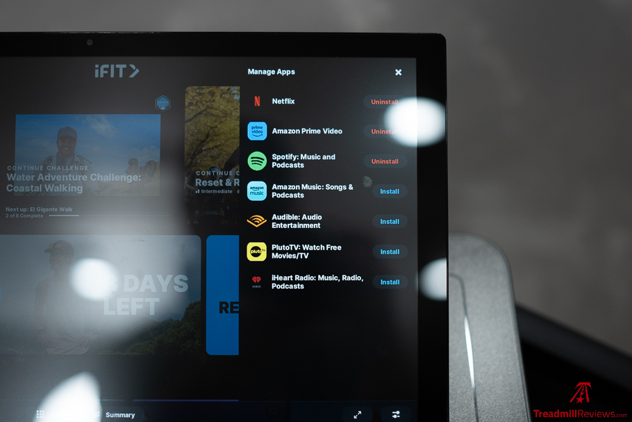 ProForm Carbon Pro 9000 - Entertainment Apps