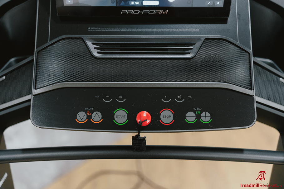 ProForm Carbon Pro 9000 - console buttons