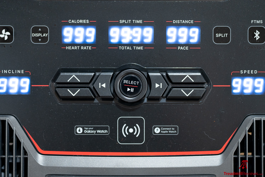 Bowflex T9 console buttons