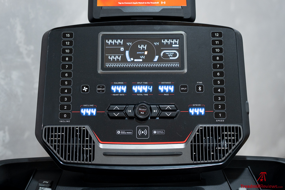 Bowflex T9 console controls