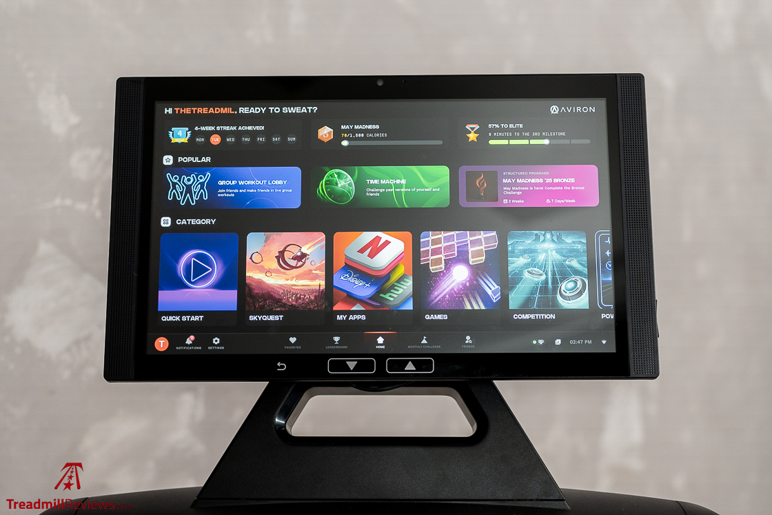 Aviron Victory Treadmill Apps