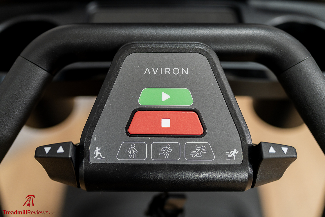 Aviron Victory Treadmill buttons