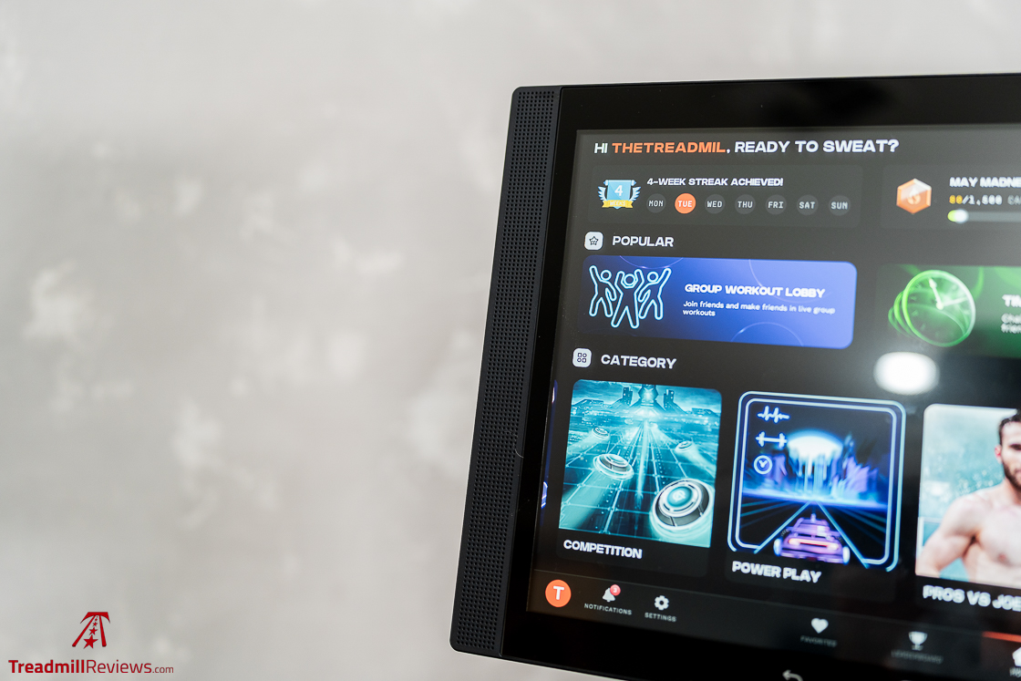 Aviron Victory Treadmill - speakers